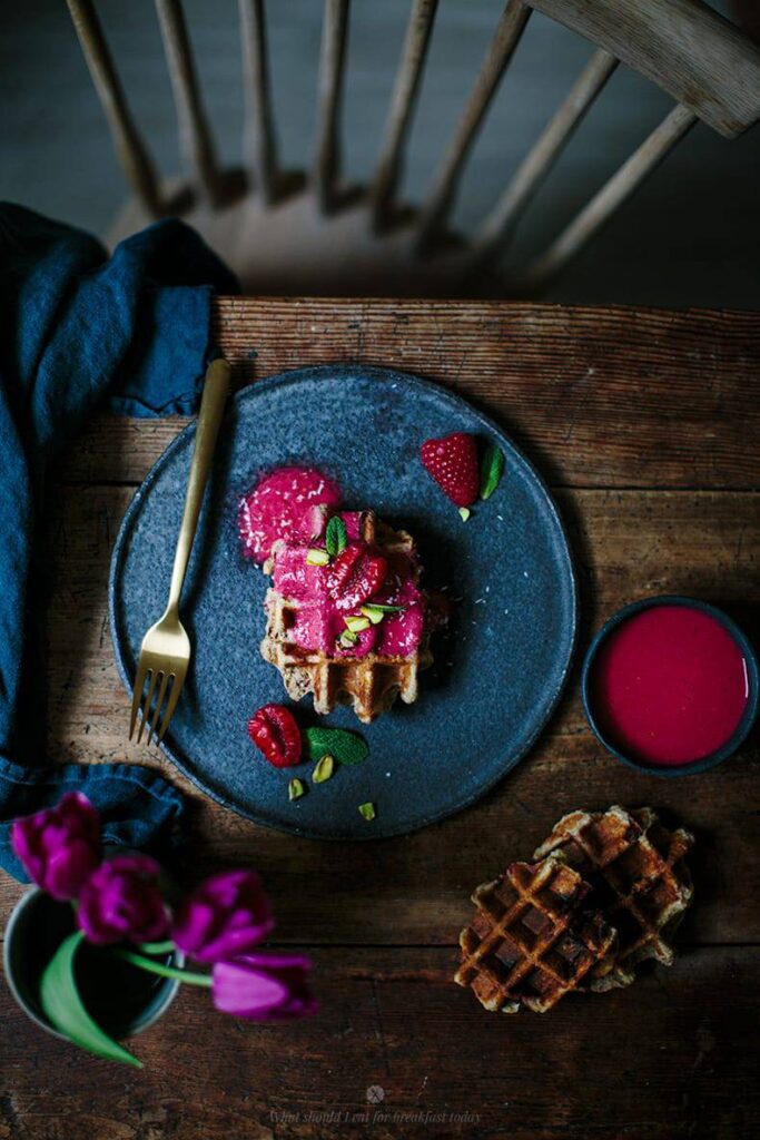 Oat and coconut waffles